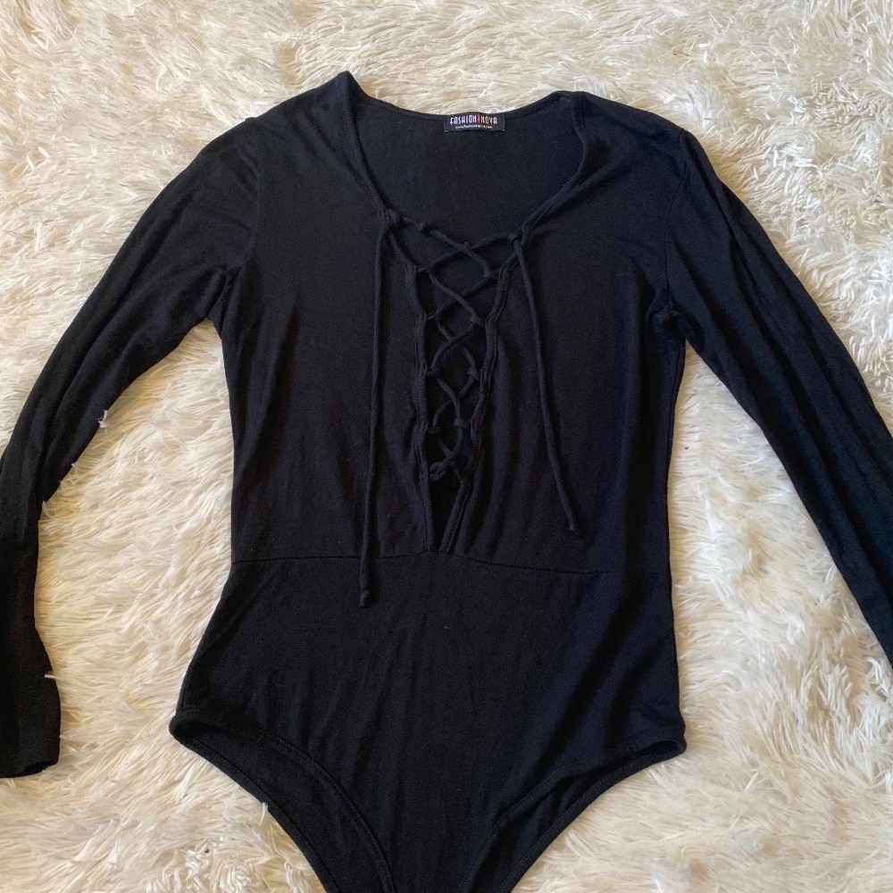 black bodysuit